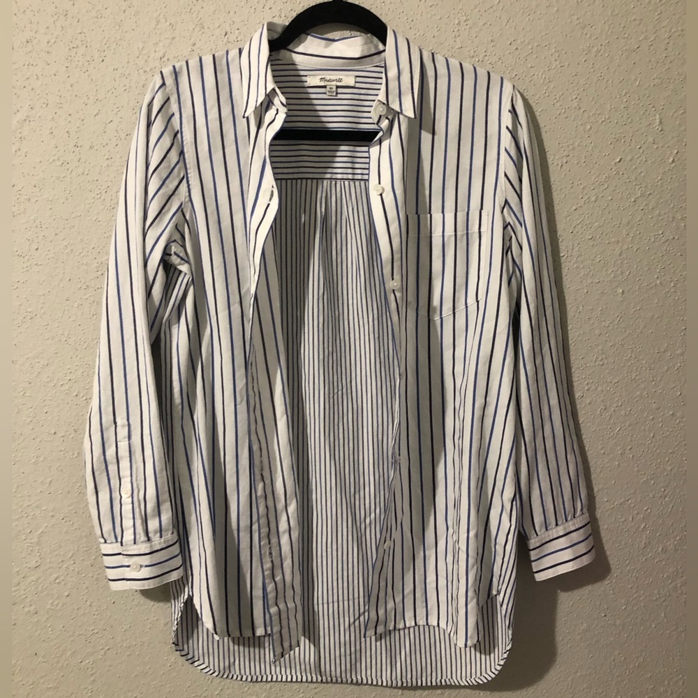 Madewell striped button down shirt - Picture 2 of 3